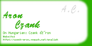 aron czank business card